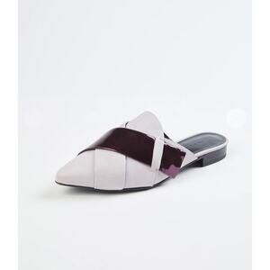Atiana Origami Slippers in Lavender Leather Slip On Mule Size‎ 37